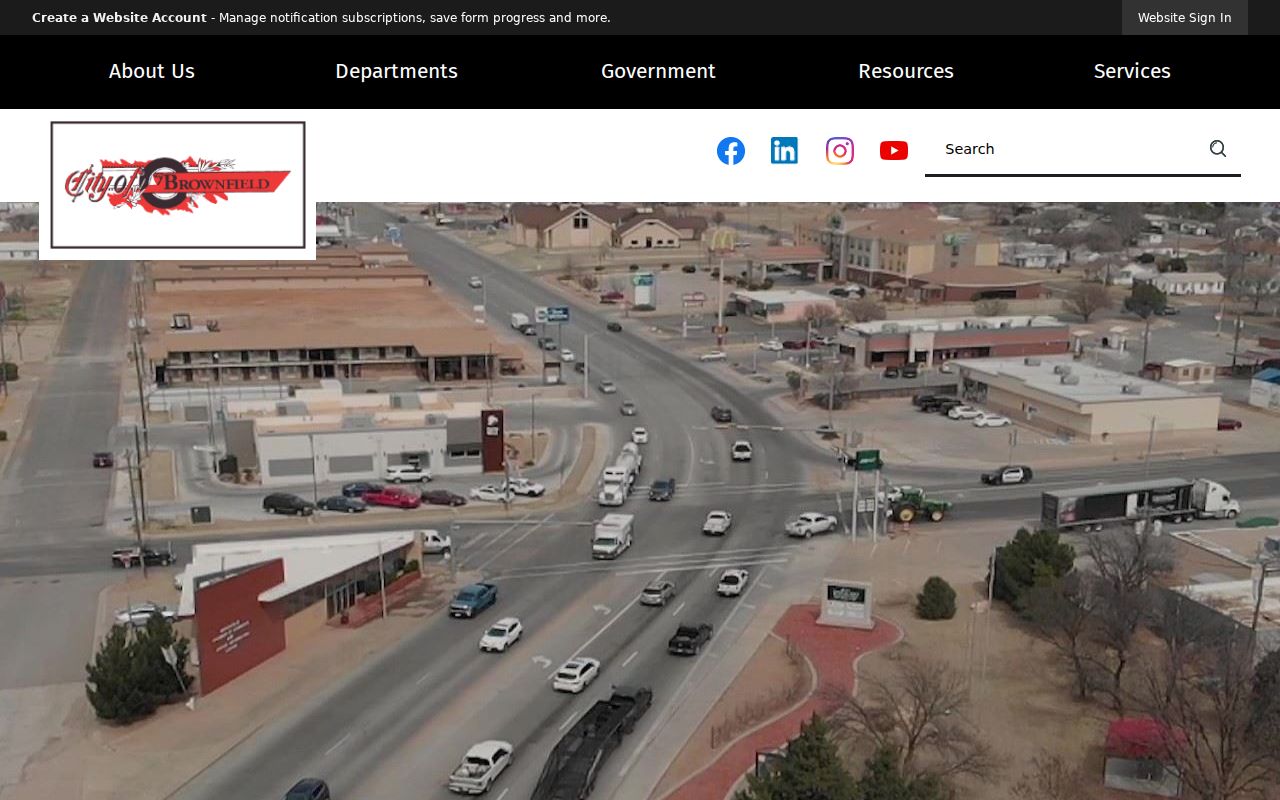 Brownfield official city site for police and court records