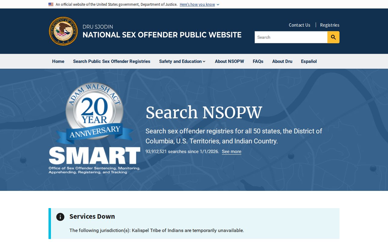National registry search for Terry County sex offender lookup